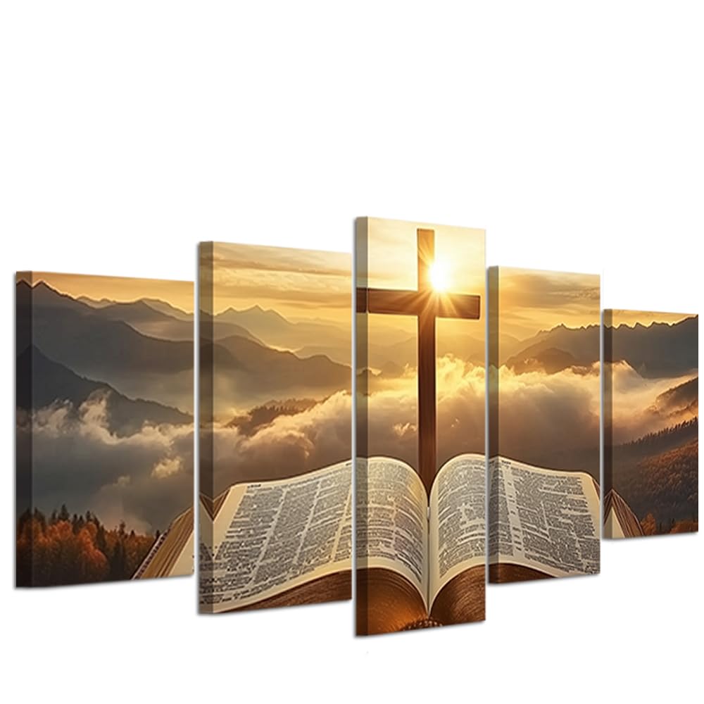 5 Piece Bible Wall Art