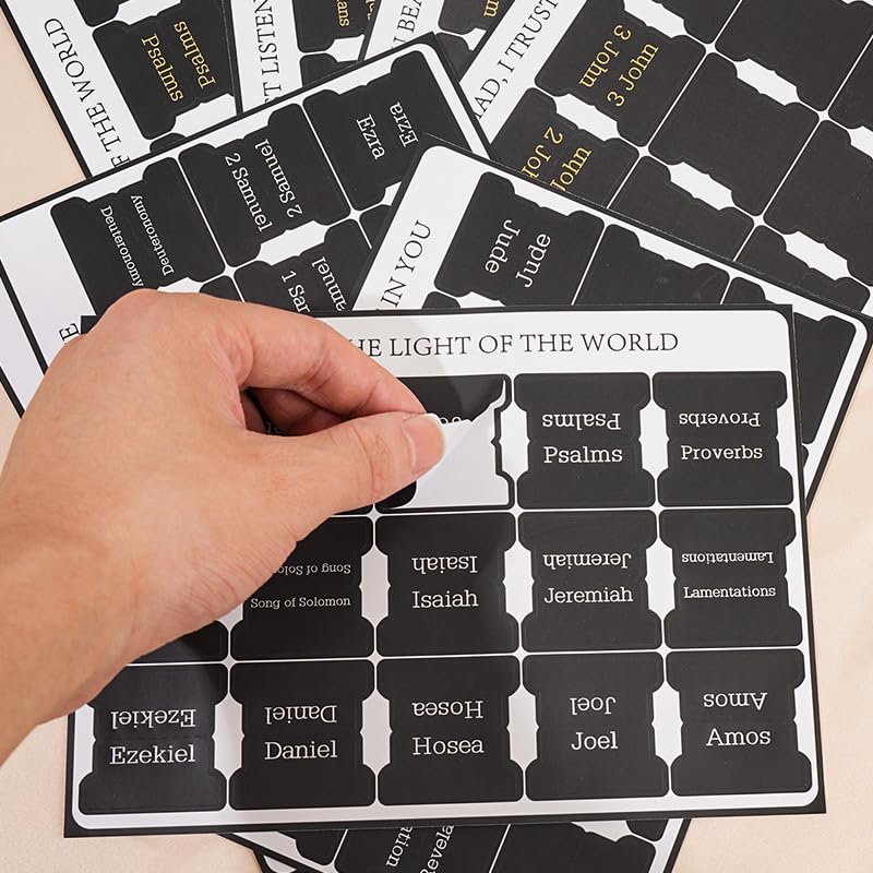Bible Index Tabs & Metal Bookmark