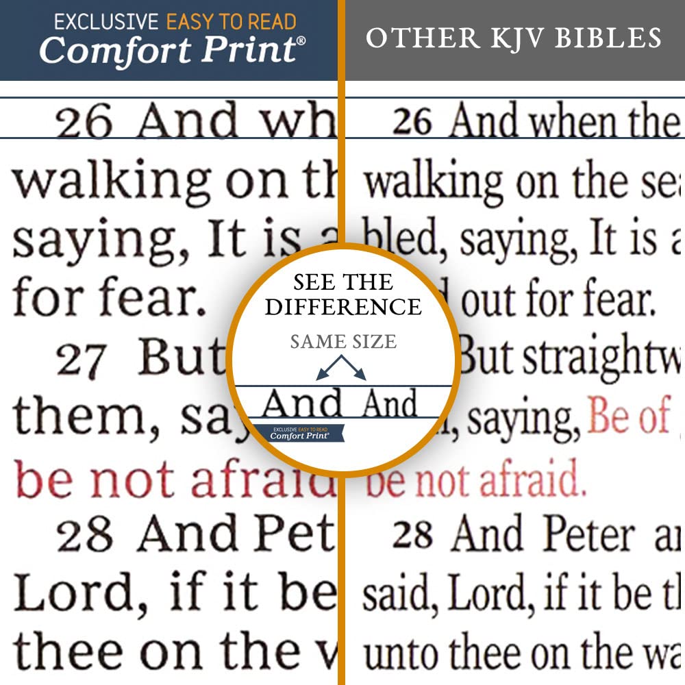 KJV, Personal Size Reference Bible, Genuine Leather, Black