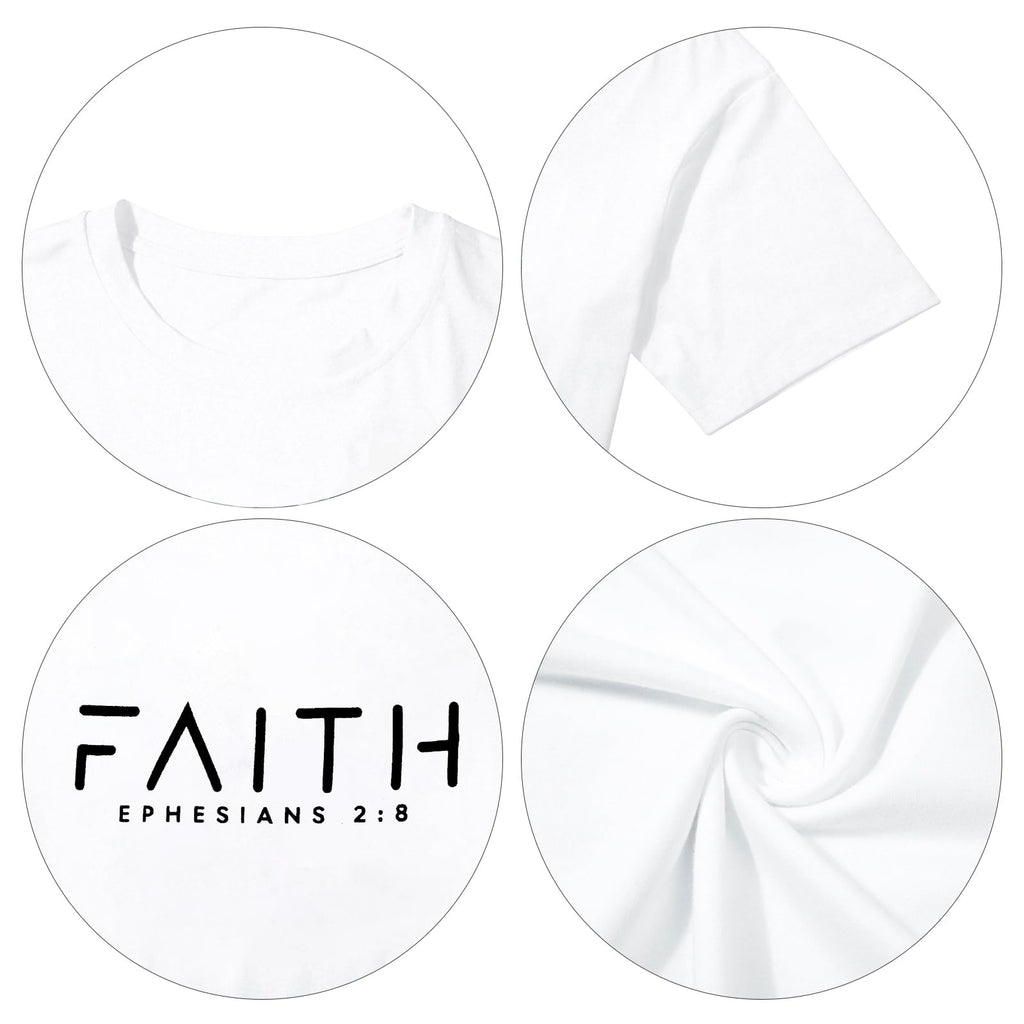 Christian Shirts:Faith Cross Printed T-Shirts