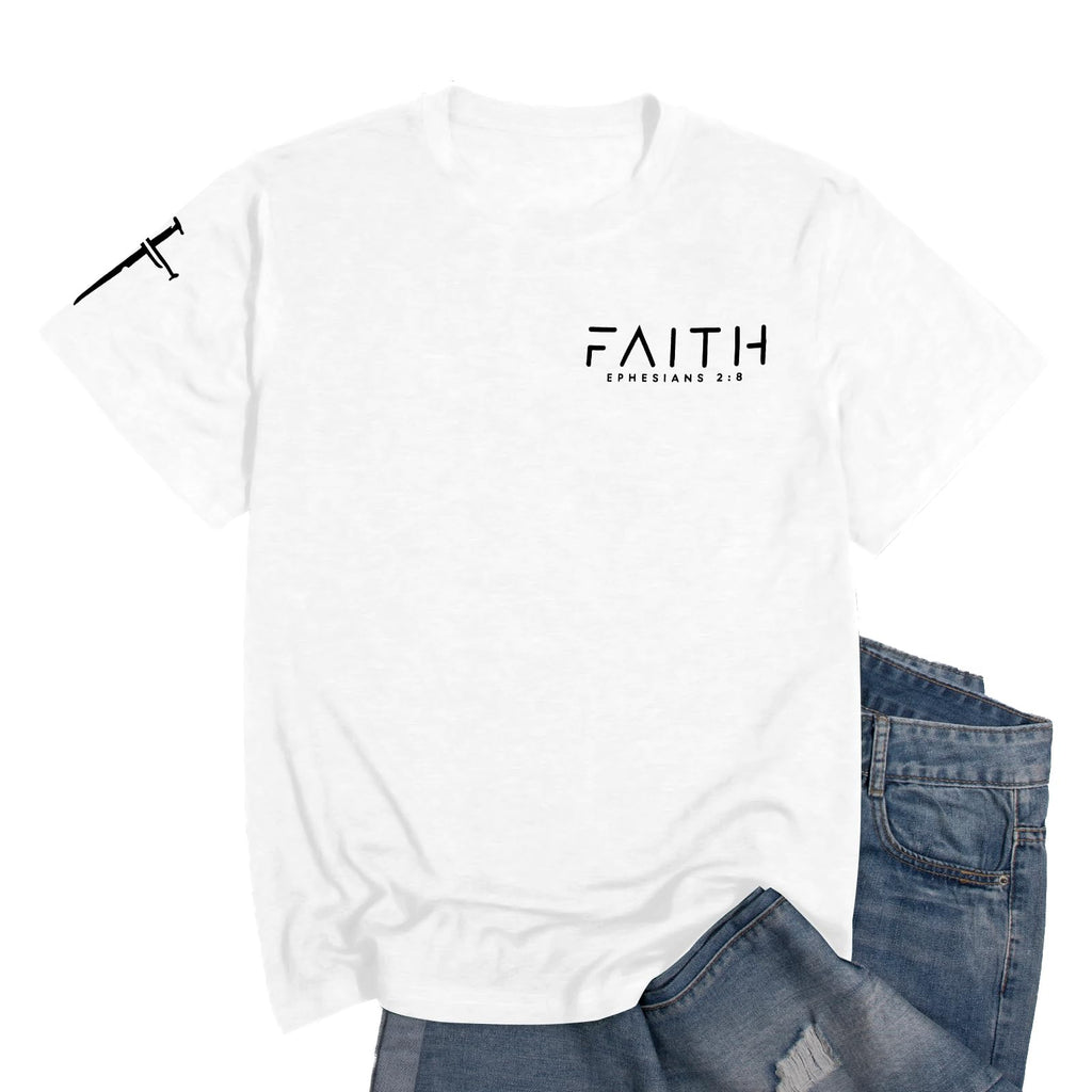 Christian Shirts:Faith Cross Printed T-Shirts