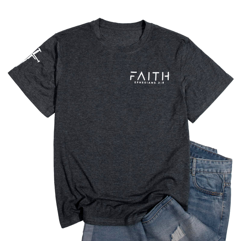Christian Shirts:Faith Cross Printed T-Shirts
