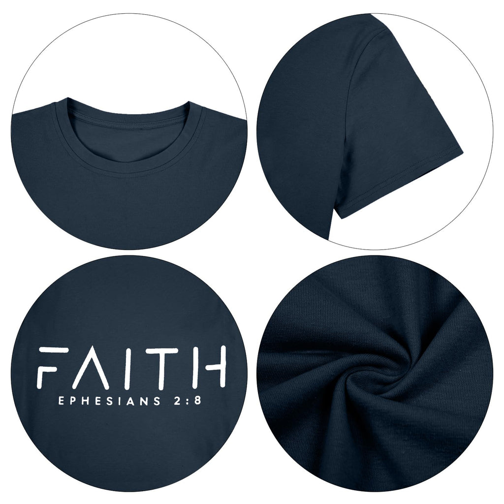 Christian Shirts:Faith Cross Printed T-Shirts