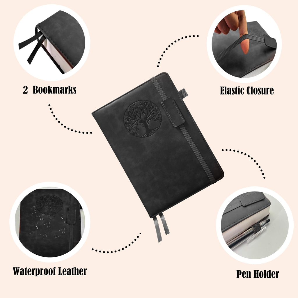 Notebook Journal 2 Pack, A5 Leather Notebooks