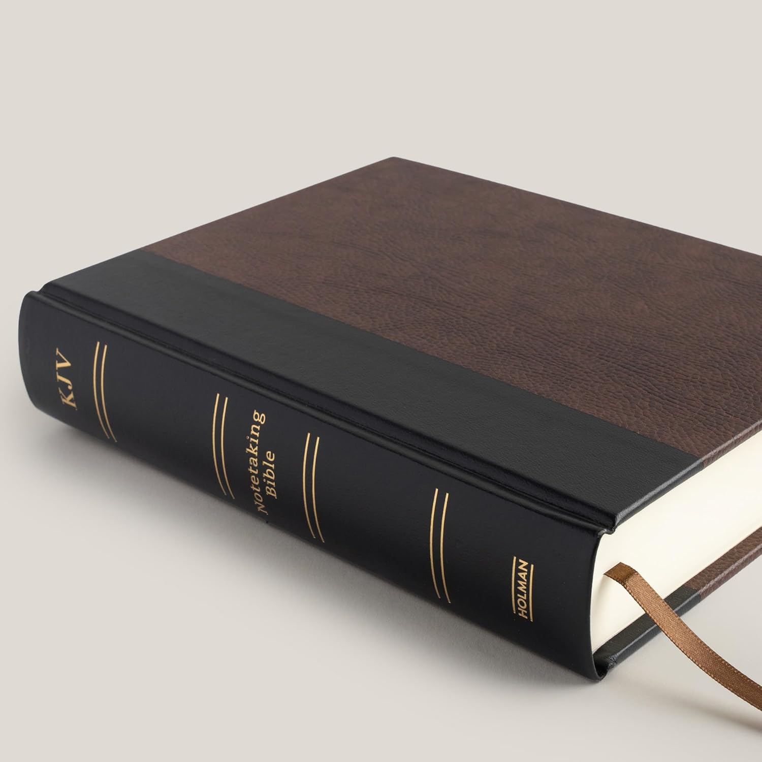 KJV Notetaking Bible, Black/Brown Hardcover
