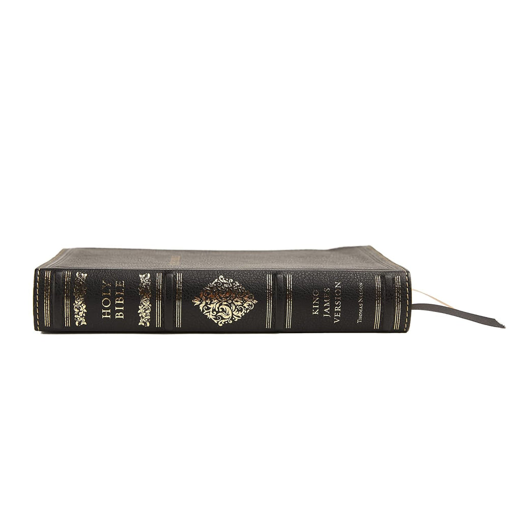 KJV, Personal Size Reference Bible, Genuine Leather, Black