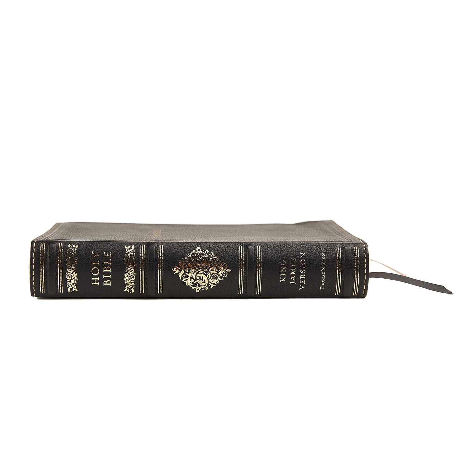 KJV, Personal Size Reference Bible, Genuine Leather, Black