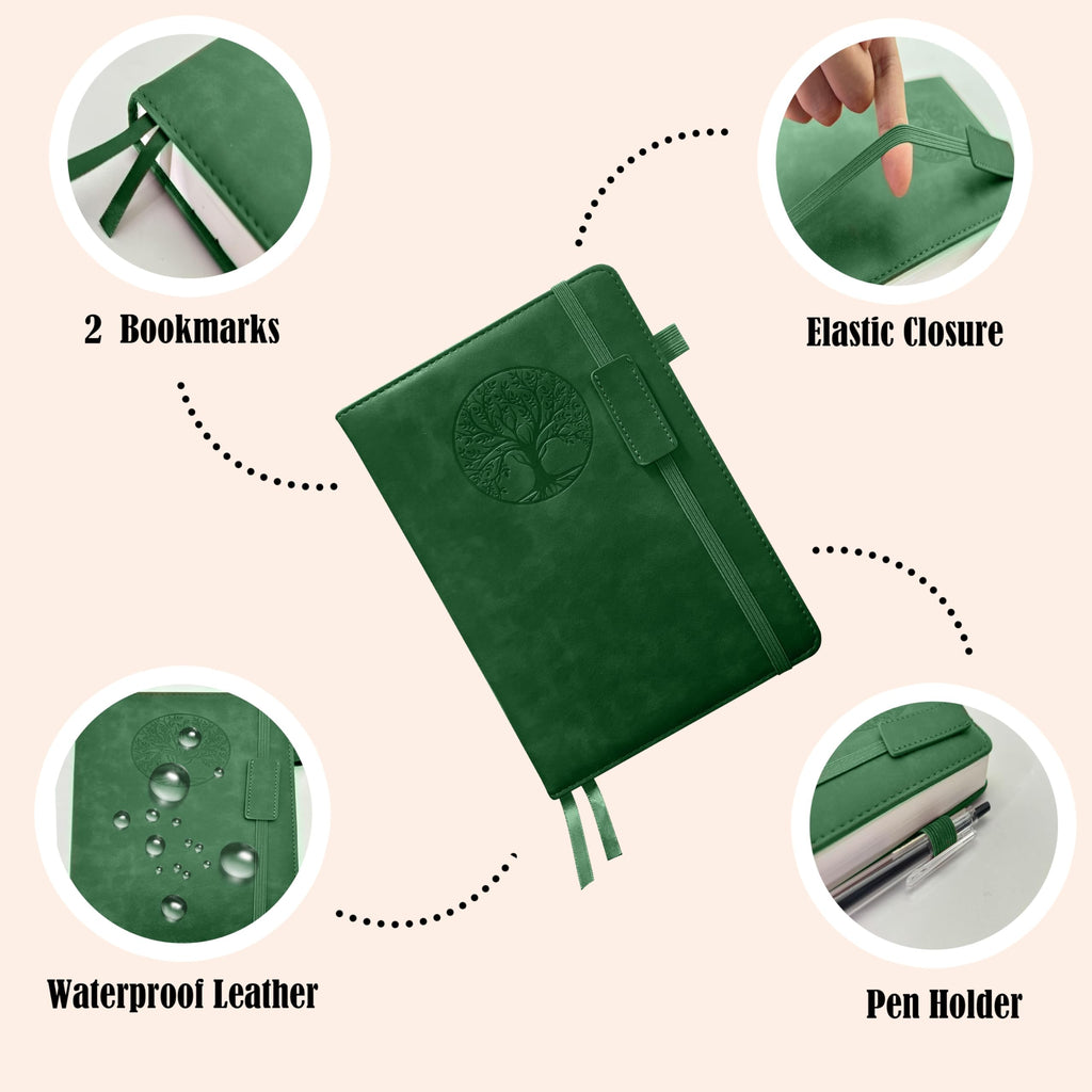 Notebook Journal 2 Pack, A5 Leather Notebooks