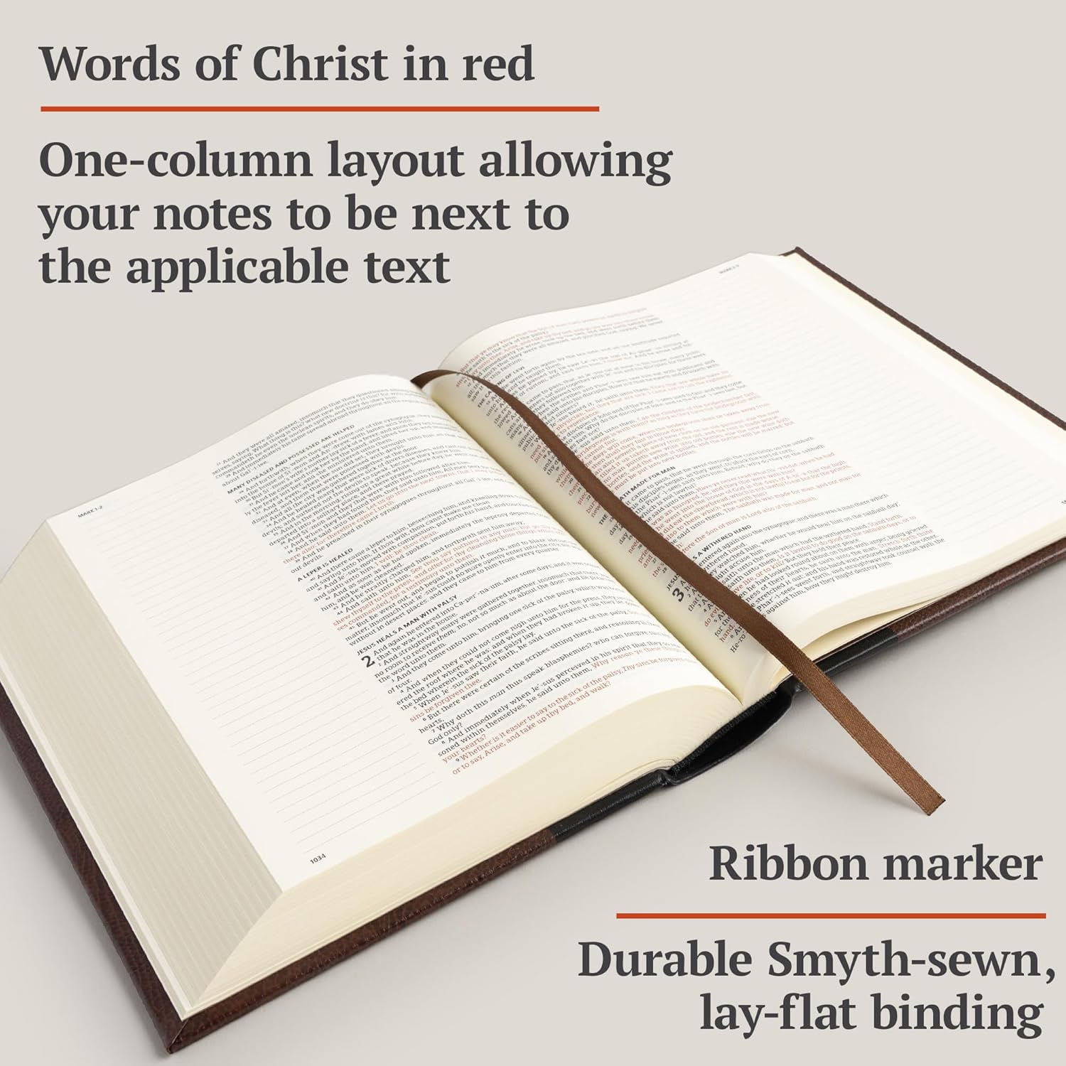 KJV Notetaking Bible, Black/Brown Hardcover
