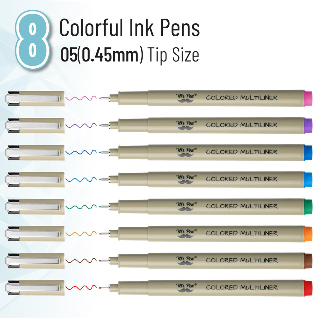 Black Fineliners, 4,8,12 Packs, Bible Pens No Bleed