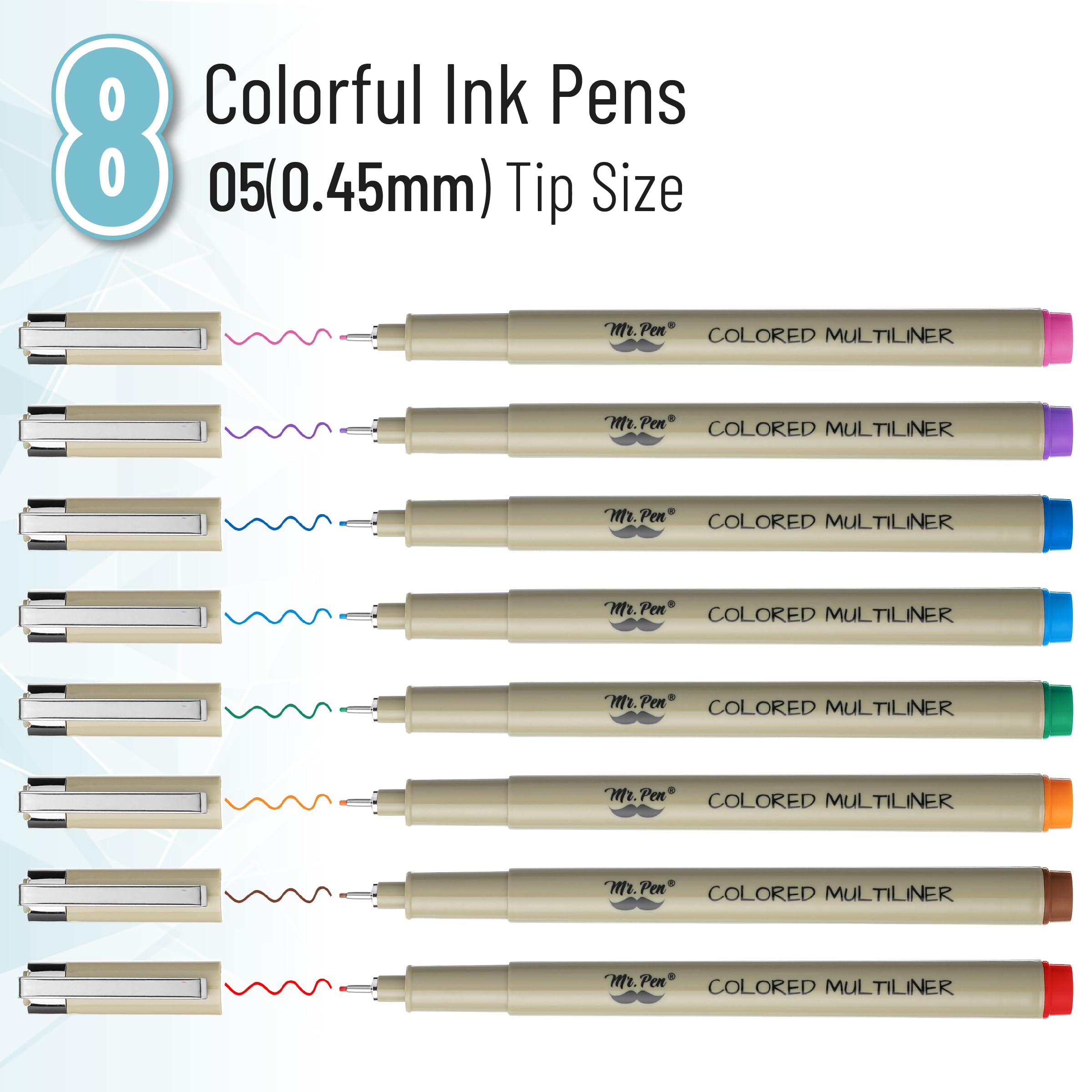 Black Fineliners, 4,8,12 Packs, Bible Pens No Bleed