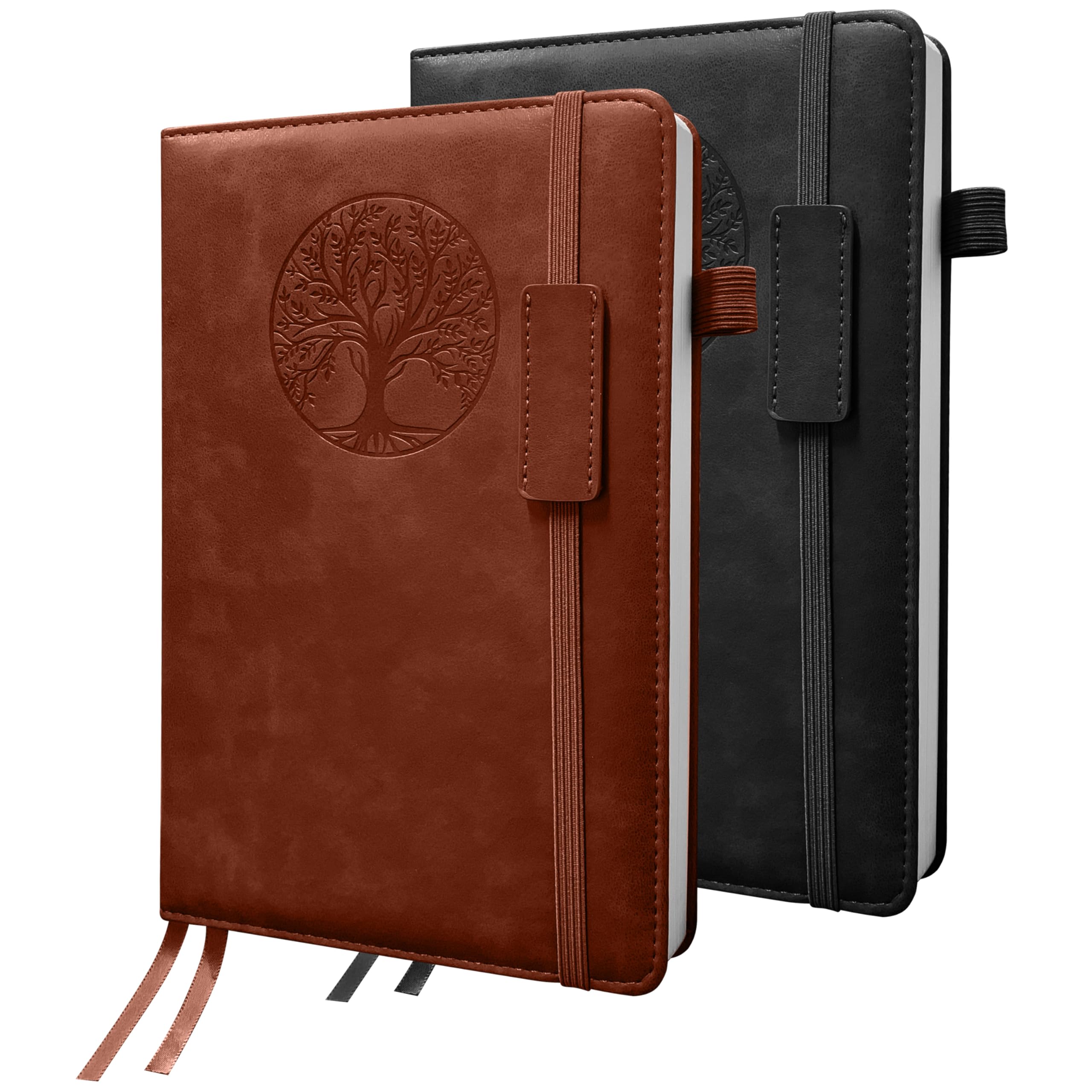 Notebook Journal 2 Pack, A5 Leather Notebooks