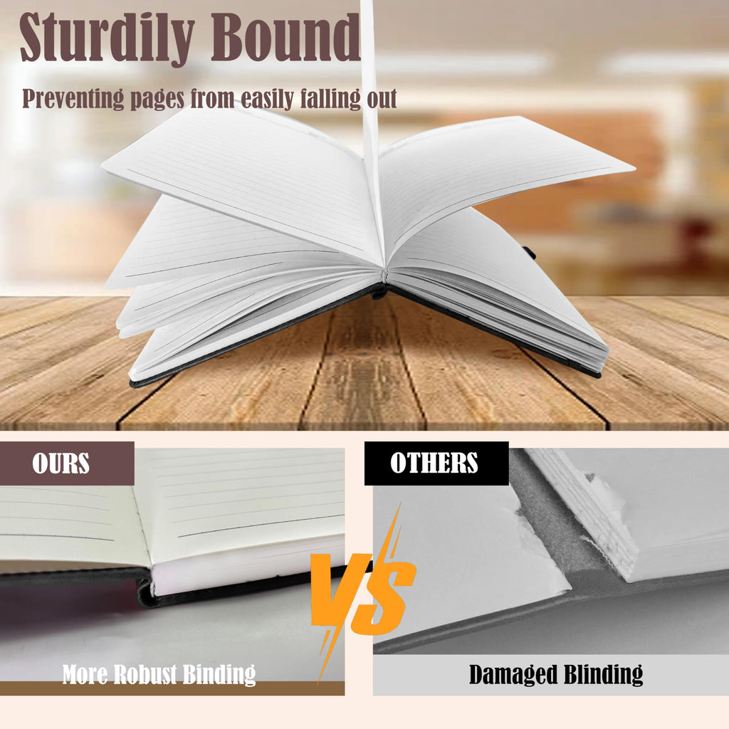 Notebook Journal 2 Pack, A5 Leather Notebooks