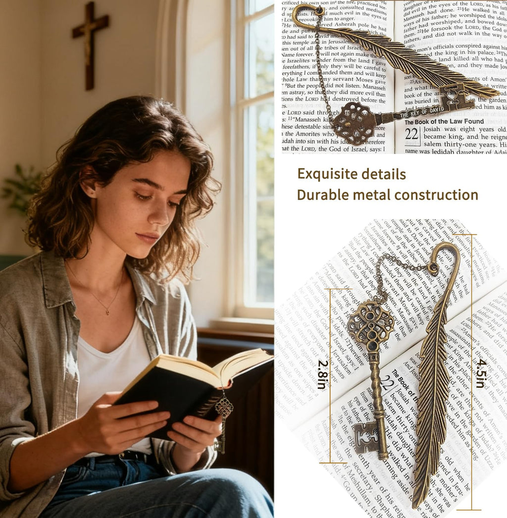 Bible Index Tabs & Metal Bookmark