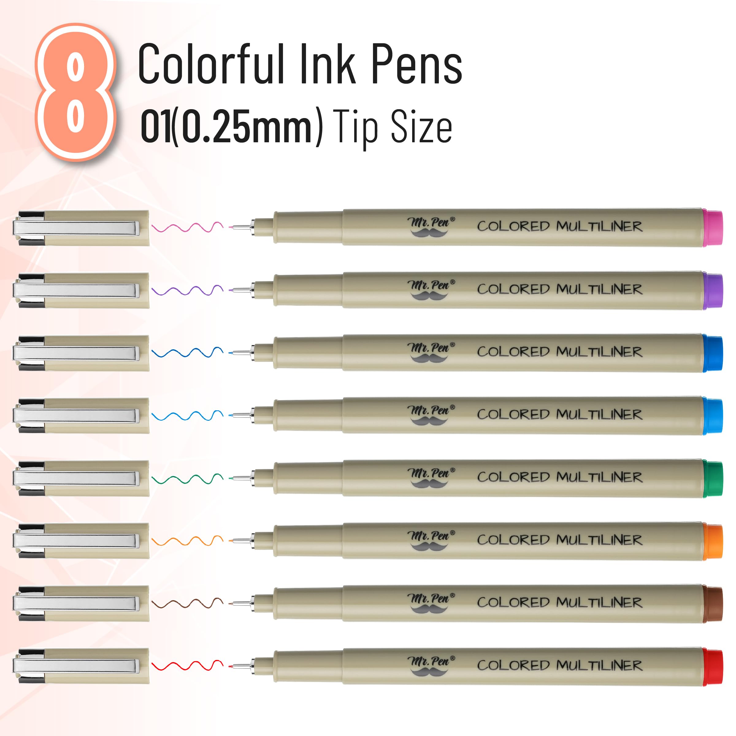 Black Fineliners, 4,8,12 Packs, Bible Pens No Bleed