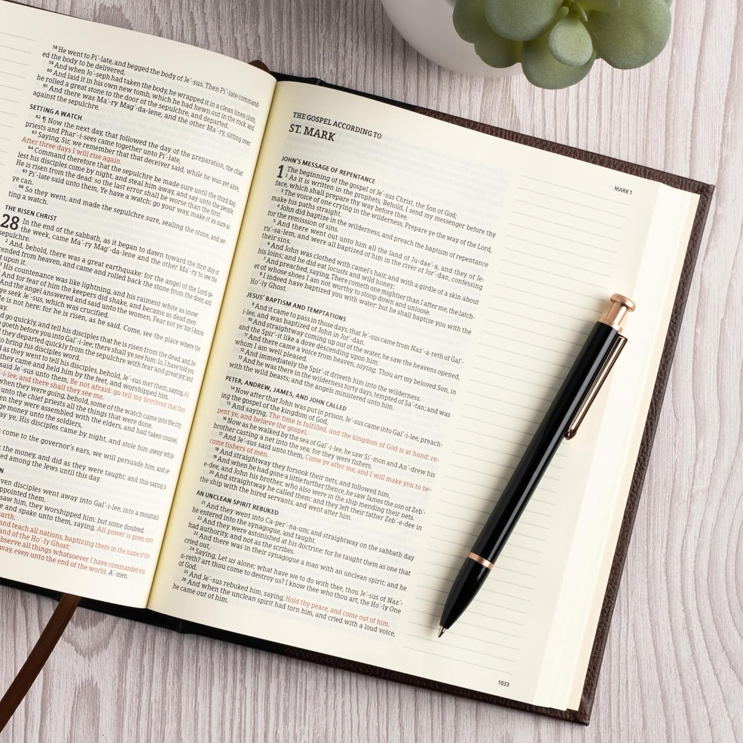 KJV Notetaking Bible, Black/Brown Hardcover