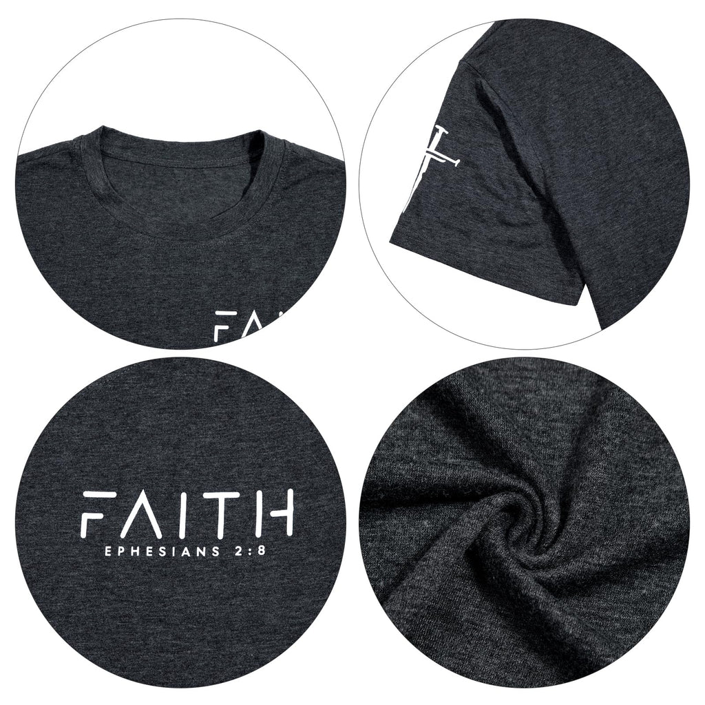 Christian Shirts:Faith Cross Printed T-Shirts
