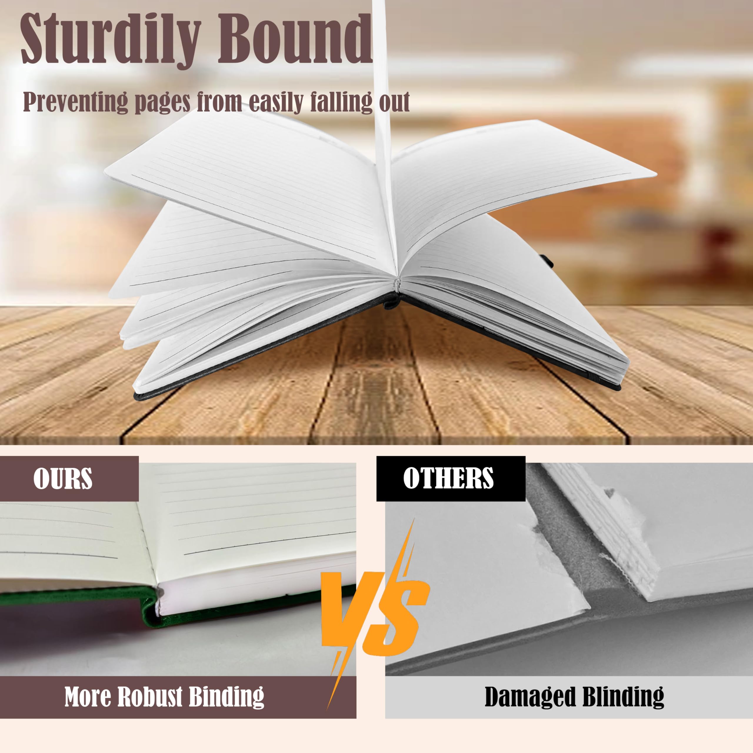 Notebook Journal 2 Pack, A5 Leather Notebooks