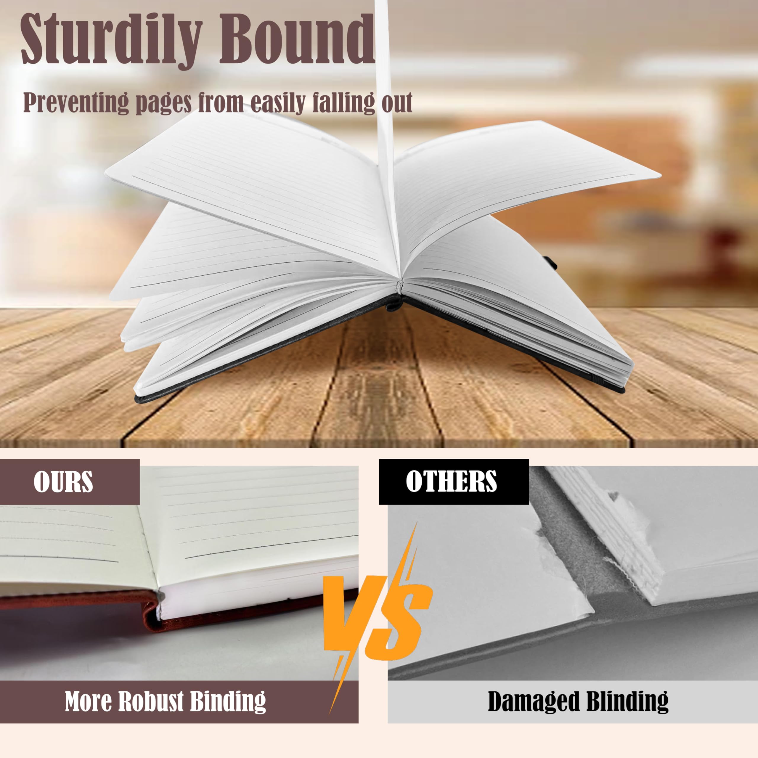 Notebook Journal 2 Pack, A5 Leather Notebooks