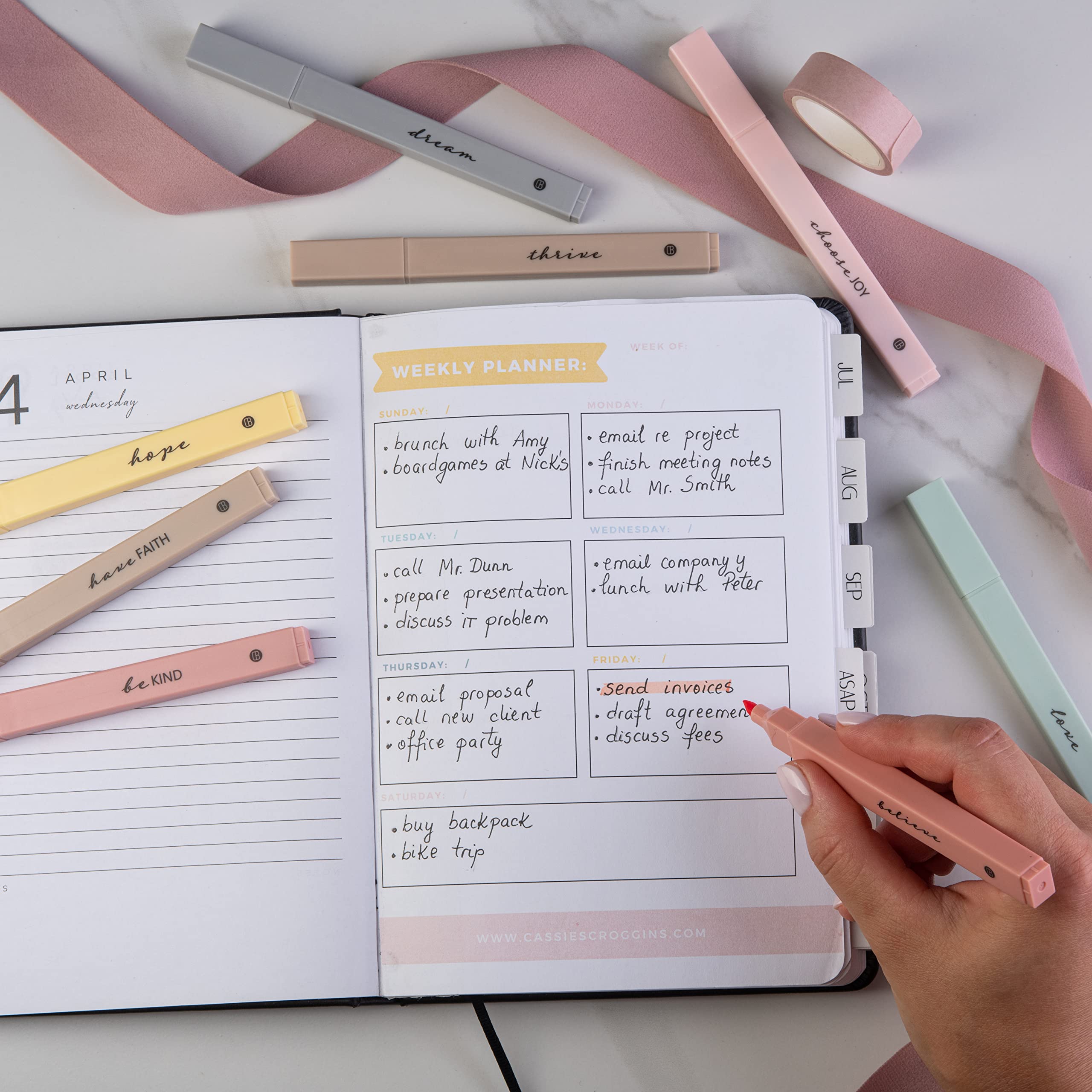 DIVERSEBEE Bible Highlighters with Soft Chisel Tip