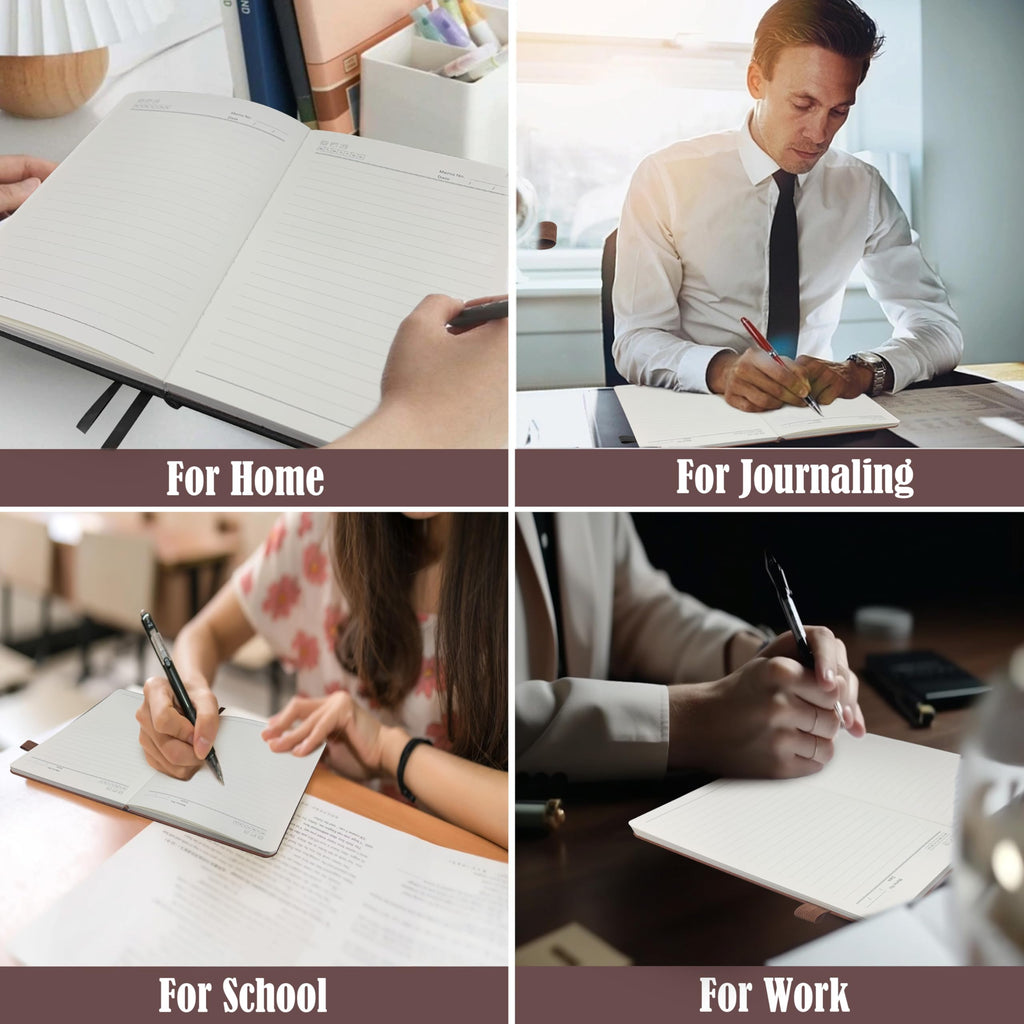 Notebook Journal 2 Pack, A5 Leather Notebooks