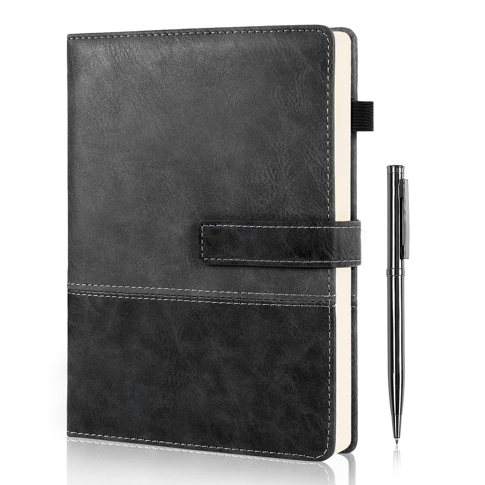 Leather Notebook Journal with Pen, A5
