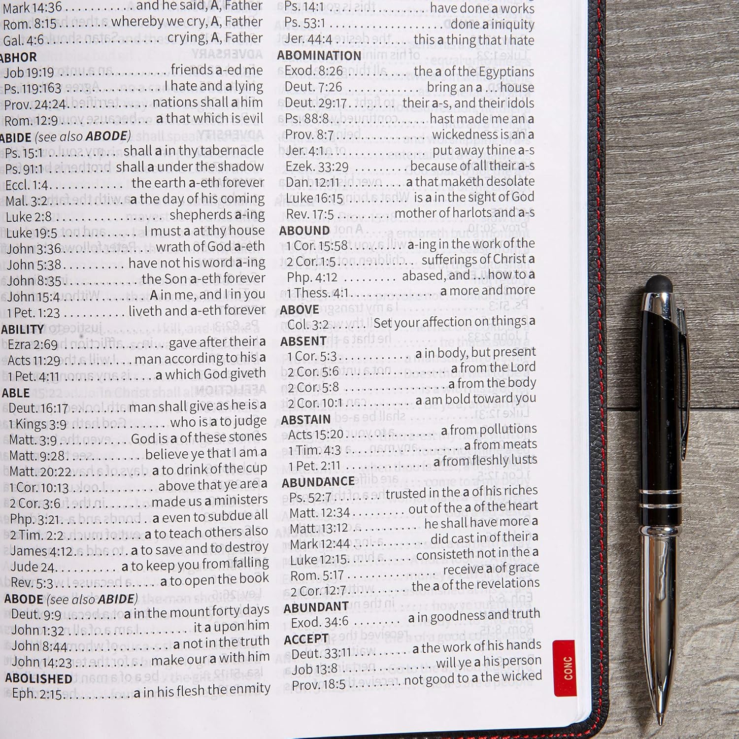 KJV Super Giant Print: Black Genuine Leather Reference Bible