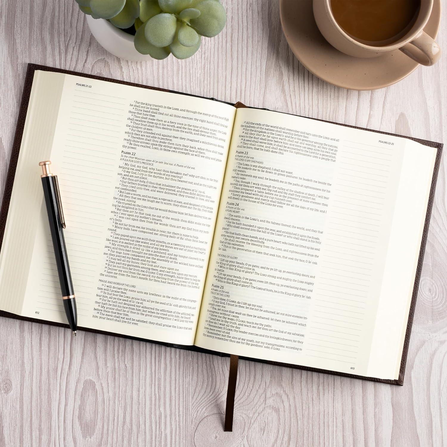 KJV Notetaking Bible, Black/Brown Hardcover