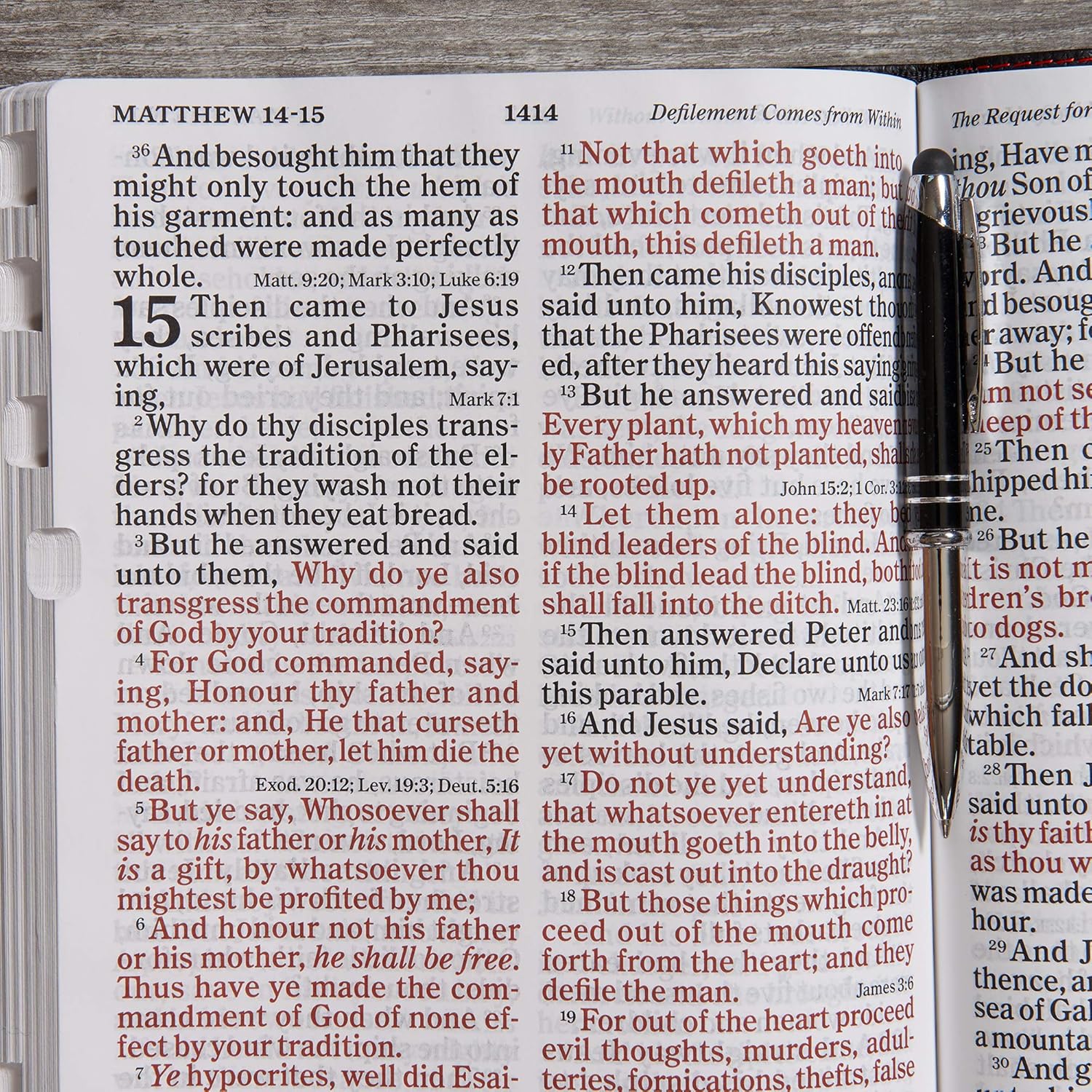 KJV Super Giant Print: Black Genuine Leather Reference Bible