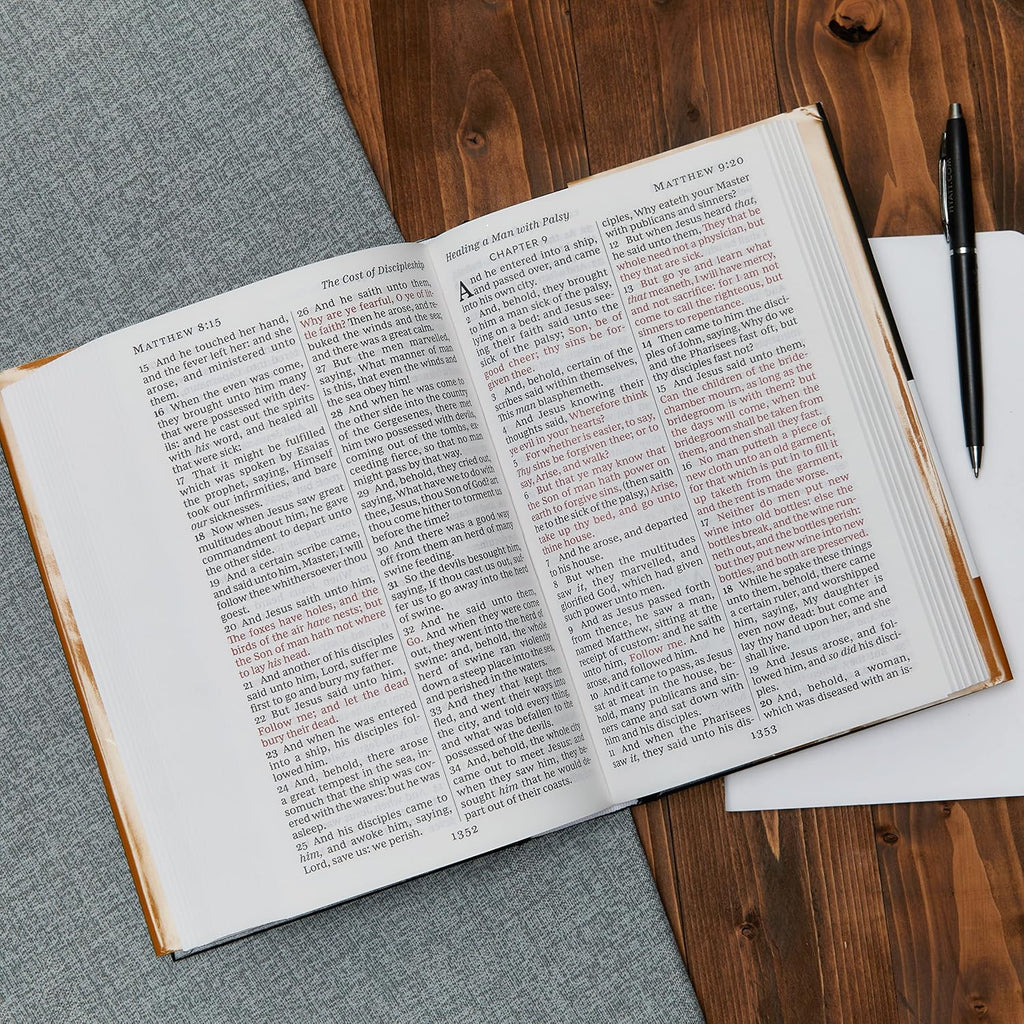 KJV, Large Print, Hardcover, Burgundy, Red Letter