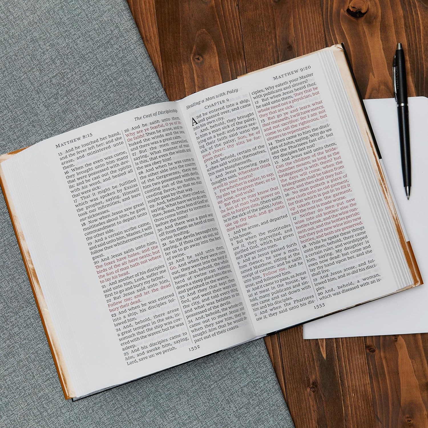 KJV, Large Print, Hardcover, Burgundy, Red Letter